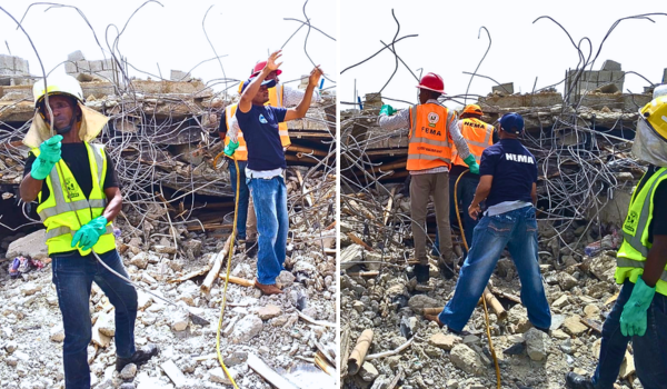 BUILDING COLLAPSE IN ABUJA LEAVES SEVEN INJURED, TWO FATALITIES REPORTED.