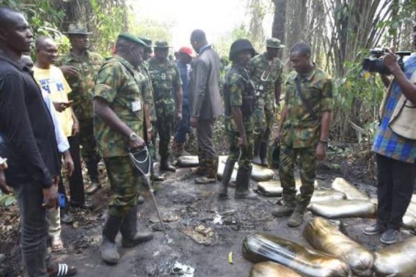 RIVERS PIPELINE VANDALISM: TWO SUSPECTS ARRESTED, 99 PIECES OF METAL RECOVERED.