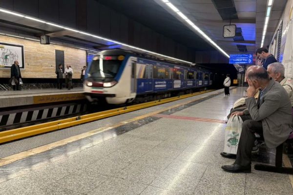 IRAN RESUMES RAIL SERVICES ON ROUTES DAMAGED BY WAR.