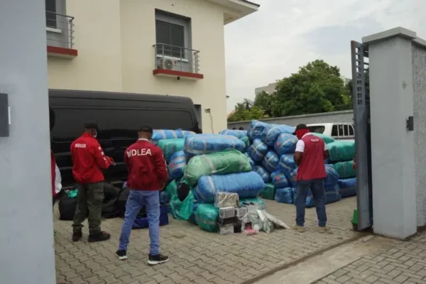 NDLEA RAIDS LEKKI MANSION, SEIZES DRUGS WORTH ₦5.8BN.