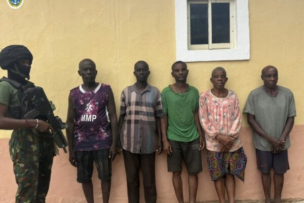 NAVAL OUTPOST HANDS OVER FIVE SUSPECTS TO DSS IN ANAMBRA OVER ALLEGED IPOB, ESN LINKS