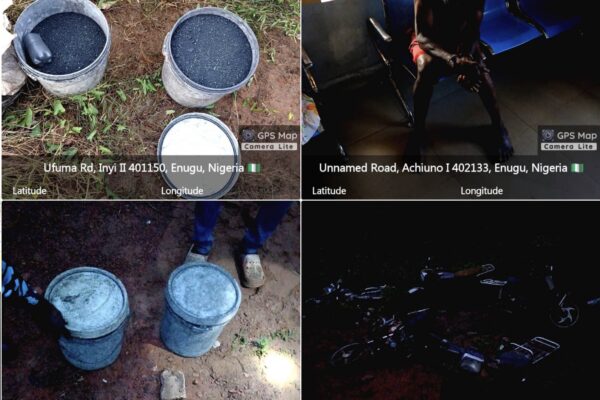 TROOPS STORM ENUGU HIDEOUT, CONFISCATE GUNPOWDER, MOTORCYCLES AND ARREST THREE.