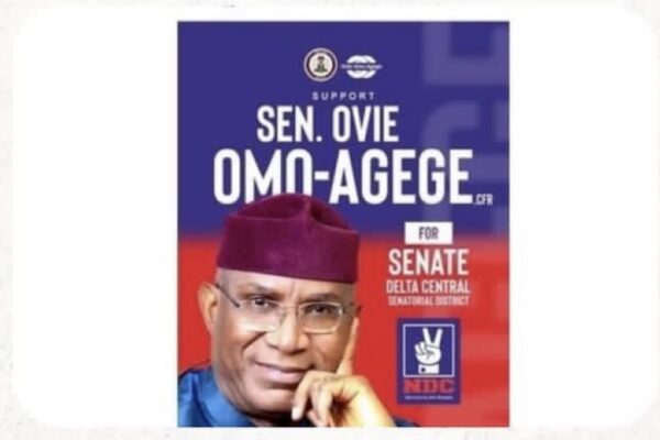 OMO-AGEGE DUMPS APC FOR NDC, EYES DELTA CENTRAL SENATE RETURN IN 2027.