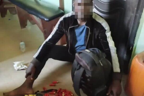 EDO POLICE NAB SUSPECT WITH PUMP-ACTION GUN, PISTOLS AND AMMUNITION.