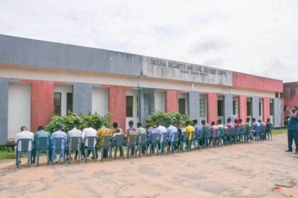 NSCDC RAID ILLEGAL CAMP IN LAGOS, FREE 24 CAPTIVES, DETAIN FOUR SUSPECTS.