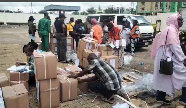 INEC STARTS DISTRIBUTION OF SENSITIVE ELECTION MATERIALS IN EKITI.