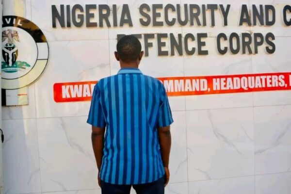 KWARA NSCDC ARRESTS 43-YEAR-OLD SCHOOL WORKER FOR ALLEGEDLY IMPREGNATING 14-YEAR-OLD PUPIL.