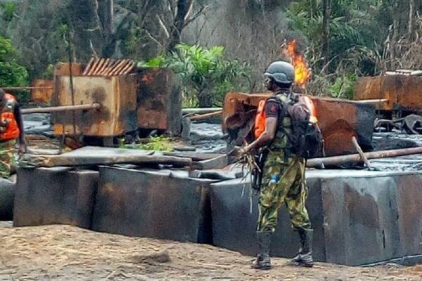 NAVY SEIZES 22,870 LITRES OF ILLEGAL DIESEL, DISMANTLES OIL THEFT ROUTE IN RIVERS.