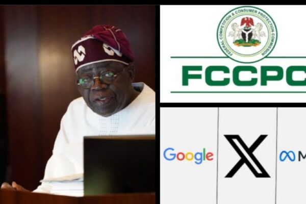 TINUBU DIRECTS FCCPC TO INVESTIGATE META, GOOGLE, X AND AI PLATFORMS.