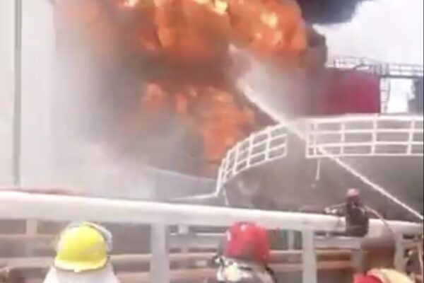 BLAZE RIPS THROUGH BONO ENERGY TERMINAL IN APAPA.