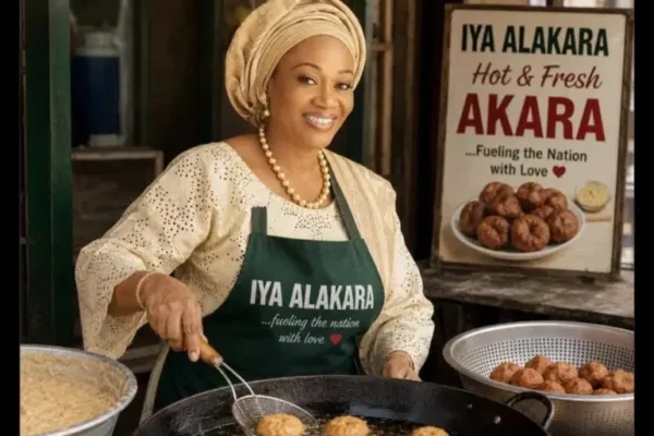 TINUBU MEDIA CENTRE SPARKS DEBATE WITH AI-GENERATED IMAGE OF FIRST LADY AS AKARA SELLER.