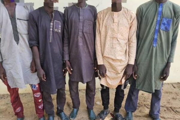 TROOPS ARREST FIVE SUSPECTED KIDNAPPERS IN YOBE, RECOVER AK-47 RIFLES AND AMMUNITION.