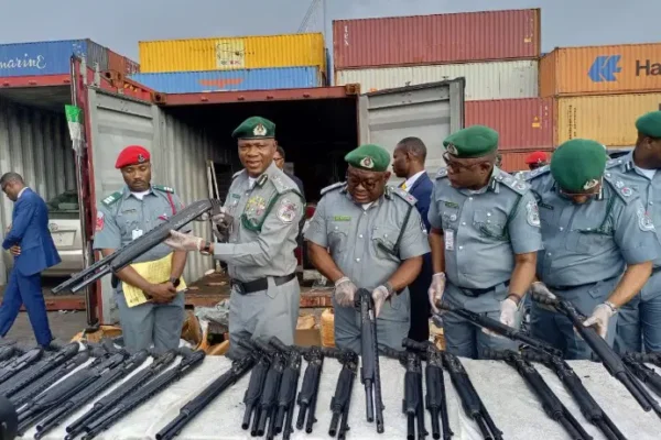 CUSTOMS SEIZES PUMP-ACTION RIFLE PARTS, CANNABIS PRODUCTS WORTH ₦373.8M AT TINCAN PORT.