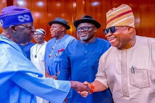 TINUBU CONGRATULATES ADELEKE ON OSUN WIN, SAYS VICTORY ASSURES DEMOCRACY WILL FLOURISH.