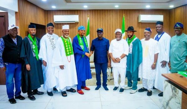 OKPEBHOLO SWEARS IN NEW ECOLOGICAL, ELECTRICITY COMMISSION CHAIRMEN.