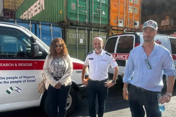 ISRAEL DONATES AMBULANCES, MEDICAL EQUIPMENT TO NIGERIA.