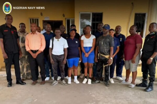 NAVY DISMANTLES ILLEGAL “MERCHANT SEAMAN ACADEMY” IN AKWA IBOM, ARRESTS 12 SUSPECTS.