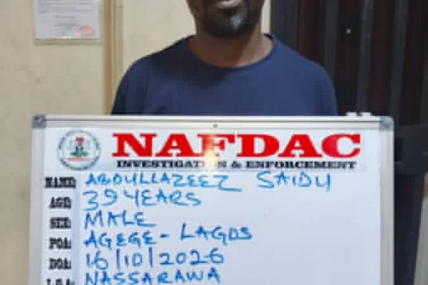 NAFDAC BUSTS ILLEGAL HERBAL FACTORY IN AGEGE, ARRESTS MANAGER.